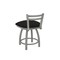 Holland Bar Stool Co 18" Low Back Swivel Vanity Stool, Nickel Finish, Canter Espresso Seat 41118AN003 - alternate 4